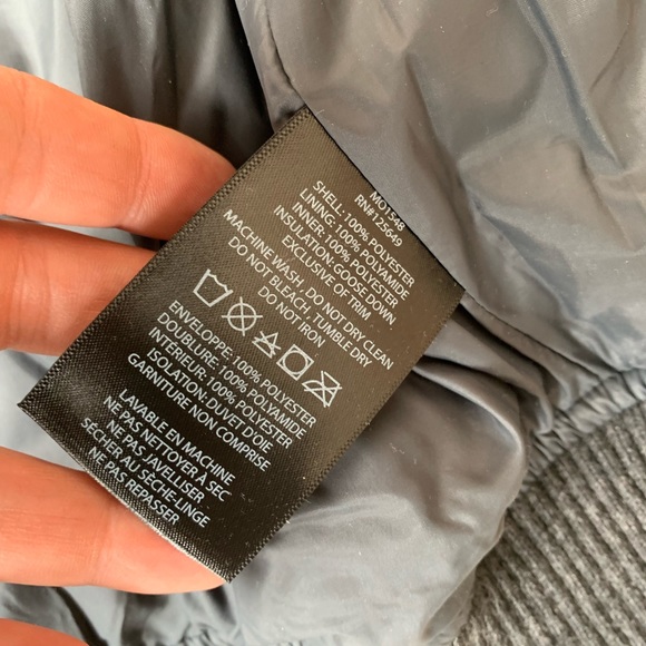 Aether Ion Down Quilted Bomber Jacket sz S PWM2 - Picture 8 of 9